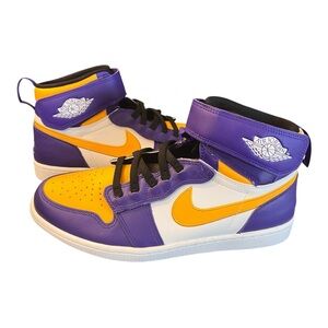 NEW Nike Air Jordan 1 High FlyEase Lakers Size 11